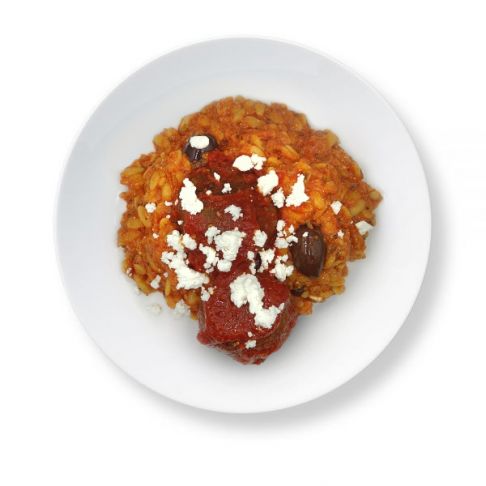 Greek Style Meatballs with Risoni