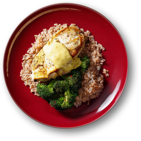 Herb Baked Dory with Quinoa Brown Rice, Vegetables and Café de Paris