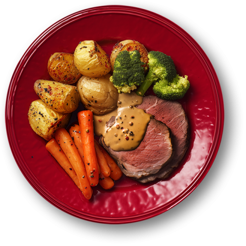 Steak and Potatoes with Mushroom Gravy